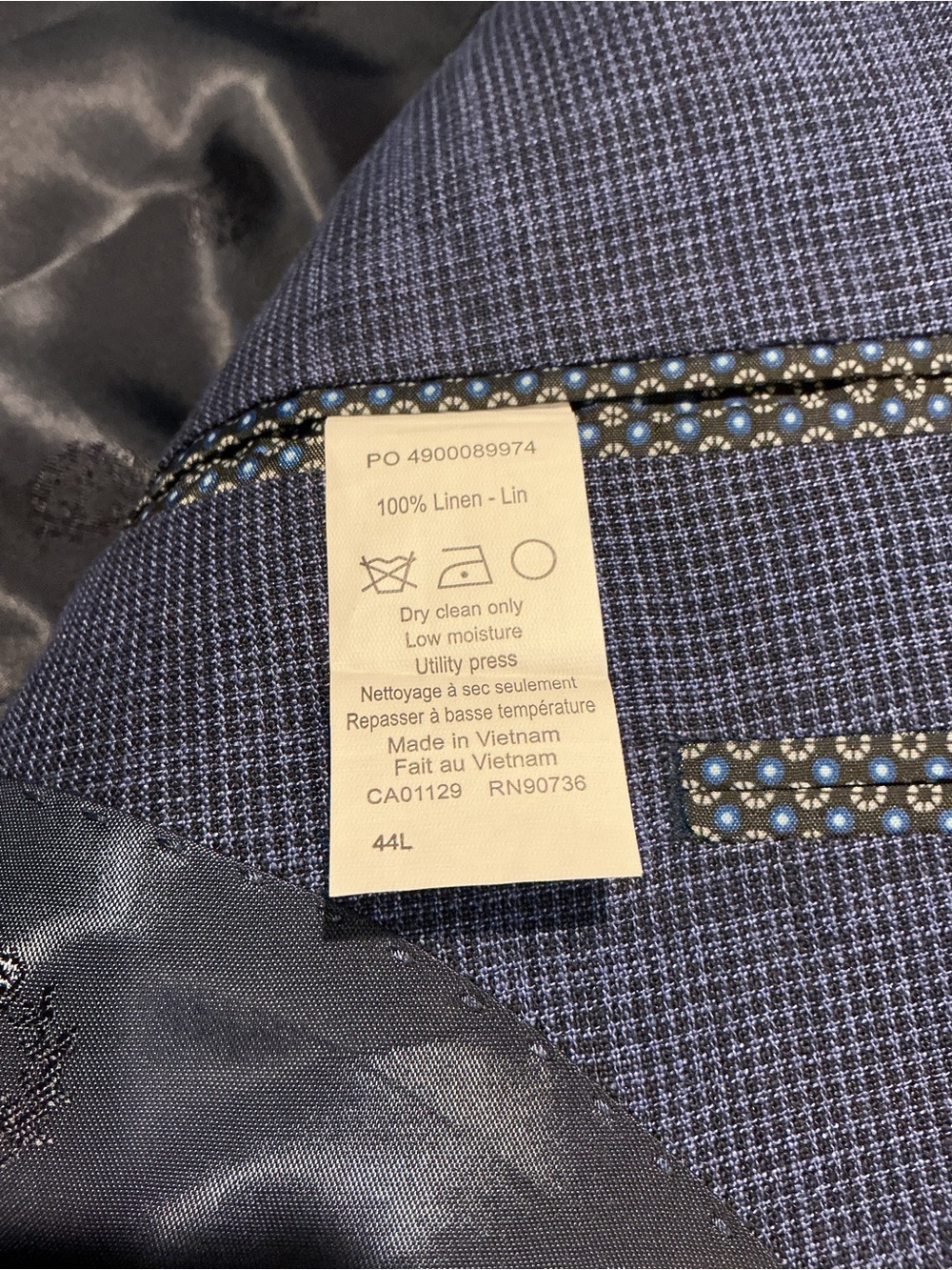 NWT Lauren Ralph Lauren Ultraflex Navy Plaid Sport Coat Blazer 44L - Picture 5 of 12